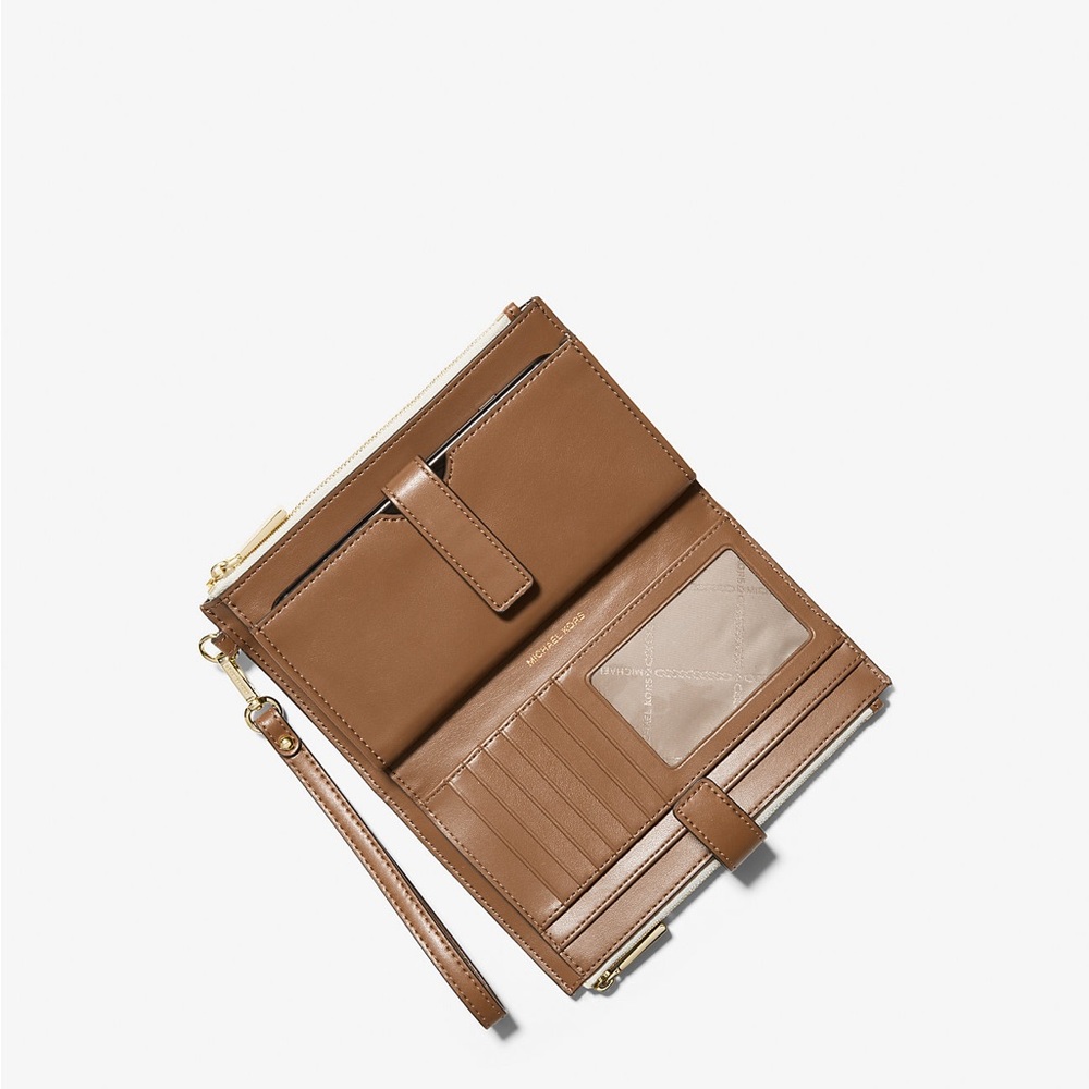 Michael Kors Jet Set Travel Double Zip Wristlet - Picture 2 of 7